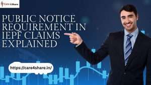 Public Notice Requirement in IEPF Claims